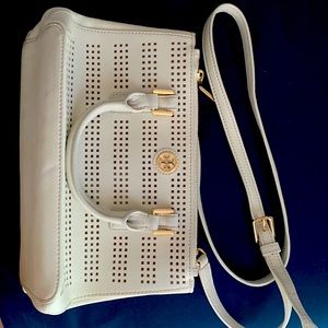 Tory Burch two handle cross body bag.